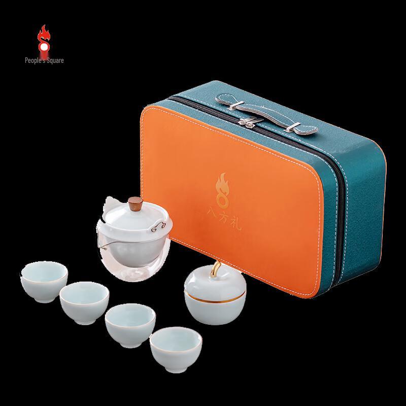 

Bafangli Auspicious Ruyi Ceramic Tea Set