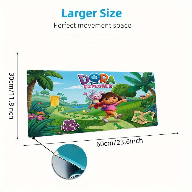 Explorer Dora Color Mouse Pad Large Gaming Table Cushion Non-slip Laptop Tablet Big Mousepad XXL Mat Mini PC Playmat With Lock edge