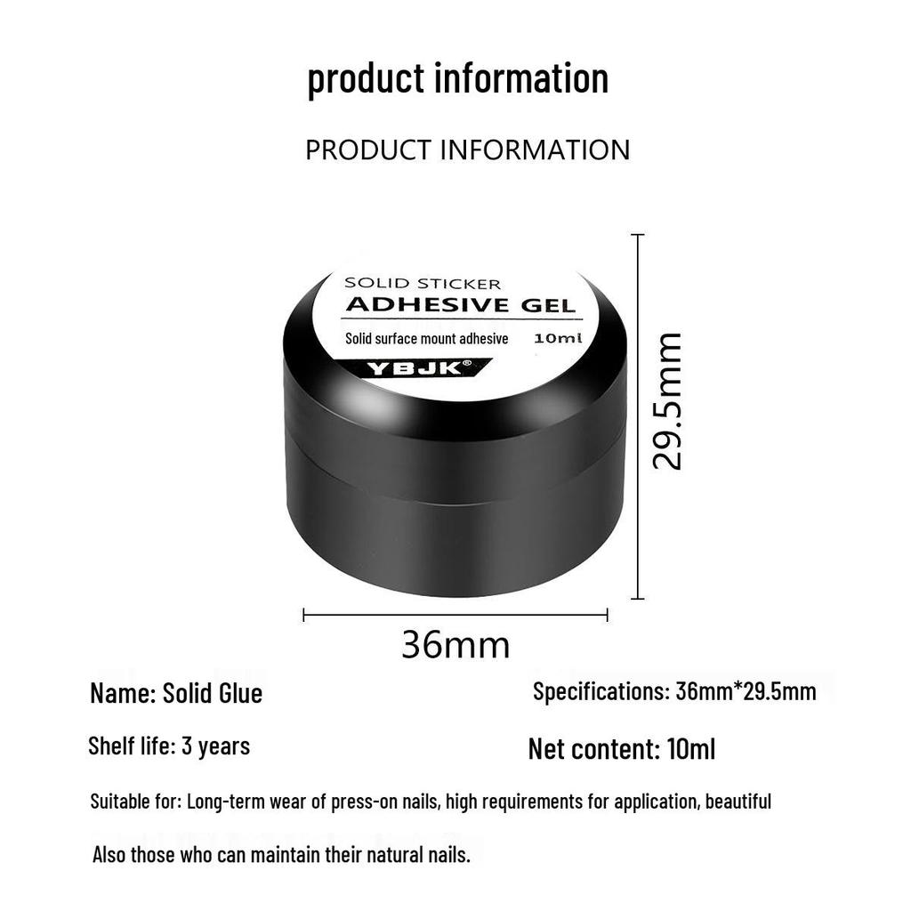 UV Solid Nail Gel Kit: Light-Cured and Strong Adhesive Glue with Nail Remover Spray for Nail Art