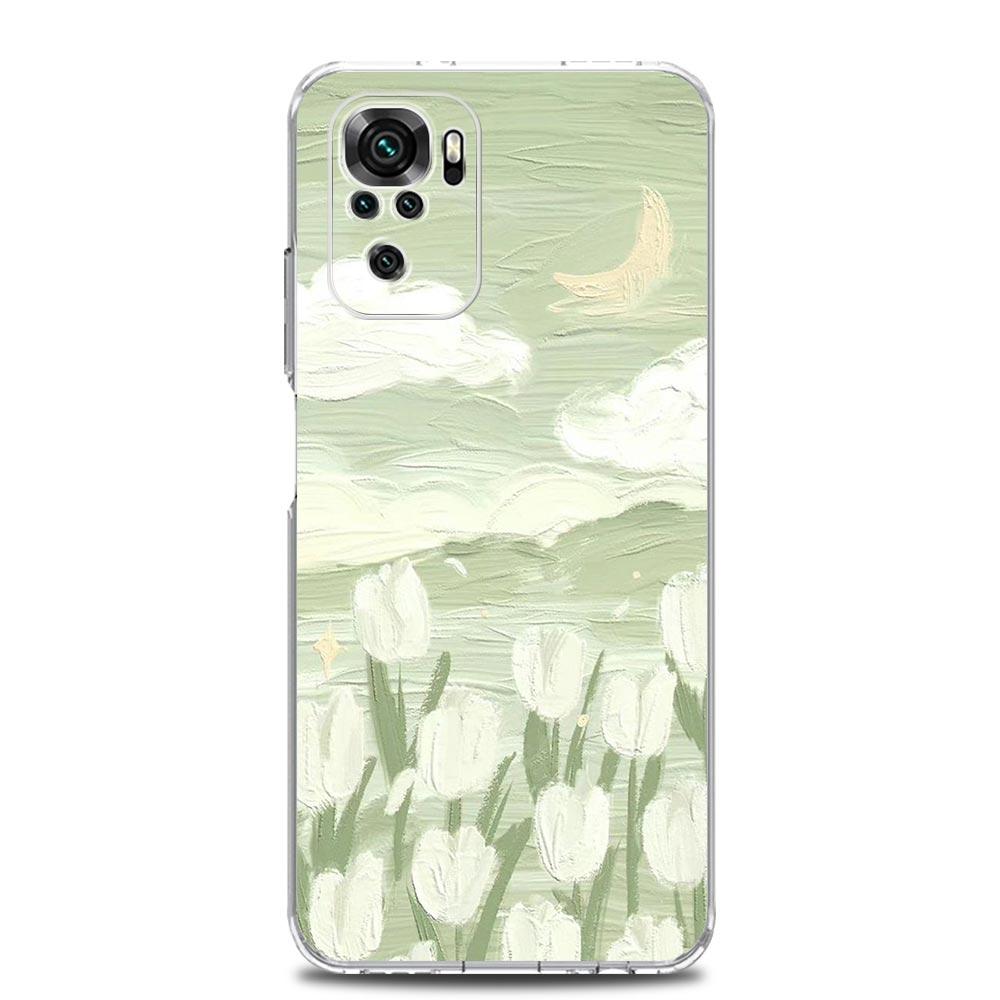 love flower Art Phone Case For Xiaomi Redmi Note 15 14 13 12 4G 10 11 Pro Plus 5G 14C 13C 12C 10C Clear Cover