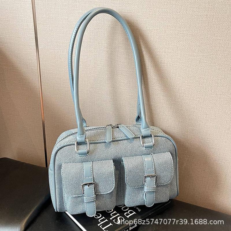 Retro Pillow Bag Women's 2025 New Commuting Fashion Portable Shoulder Bag French Underarm Briefcase