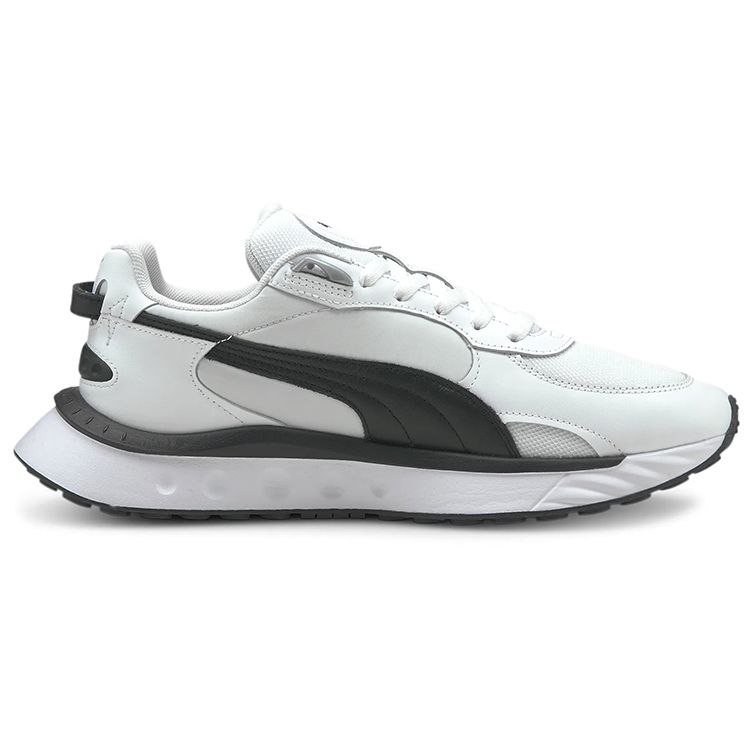Puma Wild Rider Route White Black Unisex Sneakers 381597-02