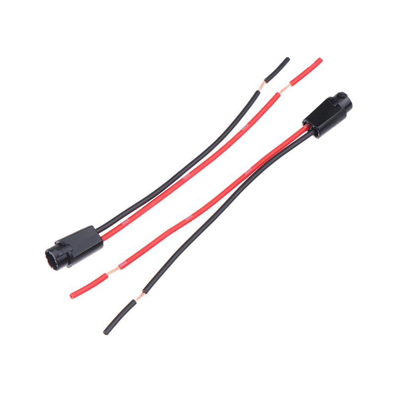 5Pcs T5 LED Bulb Holder Socket For 1.2W W3W Width Instrument Light Socket LED T5 Light Bulb Plug Extension Cables Harness