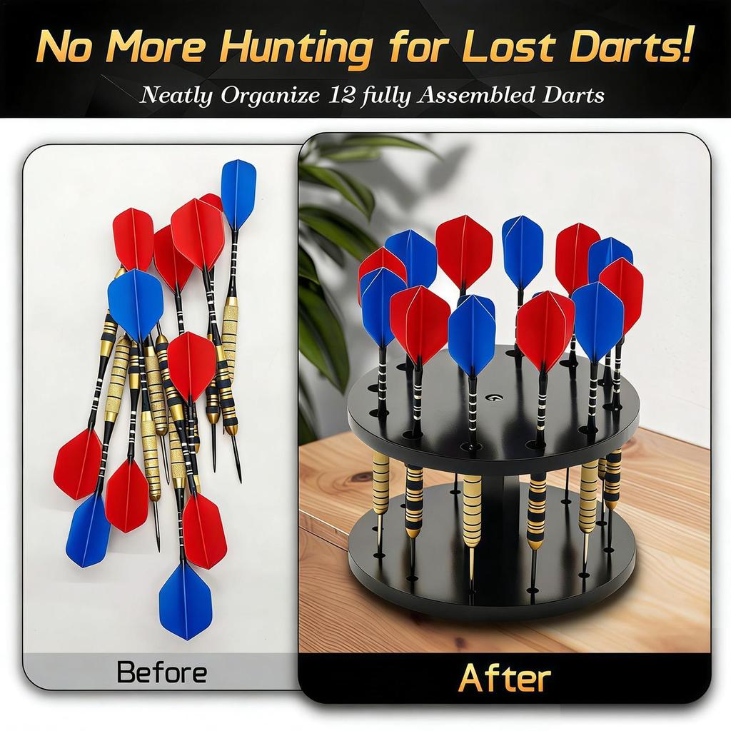 Acrylic Dart Display Holder Lightweight Modern Stand for Collectible Darts, Game Room Bar Studio Decor, Home Playroom Showcase
