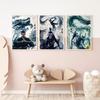 Nezha Demon Child Stirs the Sea Poster HD Versatile Waterproof Wall Art Self-Adhesive Decor for Any Space Ideal Gift