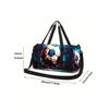 Football Pattern Large Capacity Luggage Bag for Boy/Girl Best Gift 2D Cartoon Travel Duffels Outdoor Fitness Bag for Children
