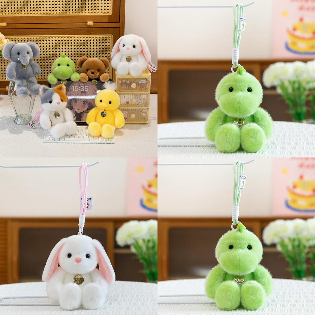 Plush Bunny Pendant Soft Toy For Kids Gift And Backpack Decoration