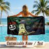 Custom Text Beach Towel, Soft Absorbent Swimming Multi-use TowelGorillaz