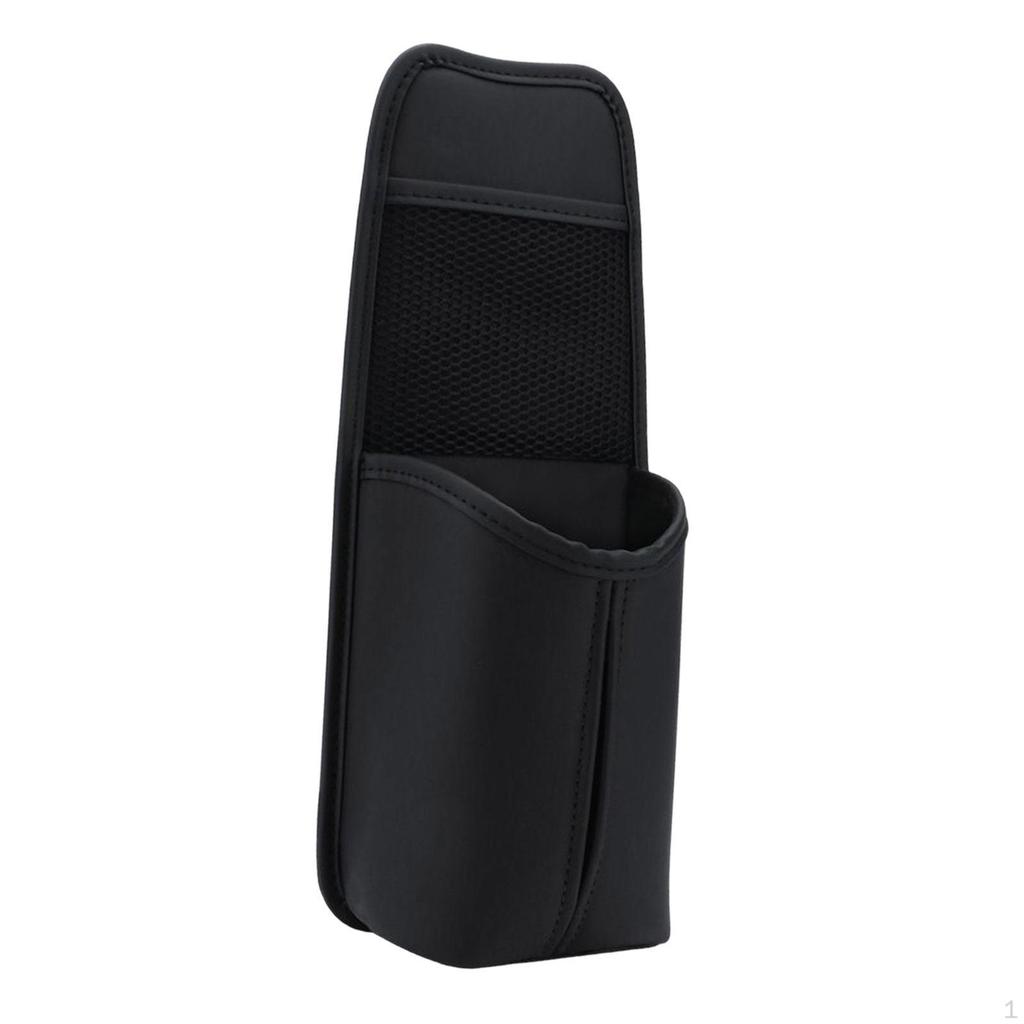 Storage Bag, Side Organizer, Large Capacity Cell Phones Cup Holder with Mesh Pocket for Truck