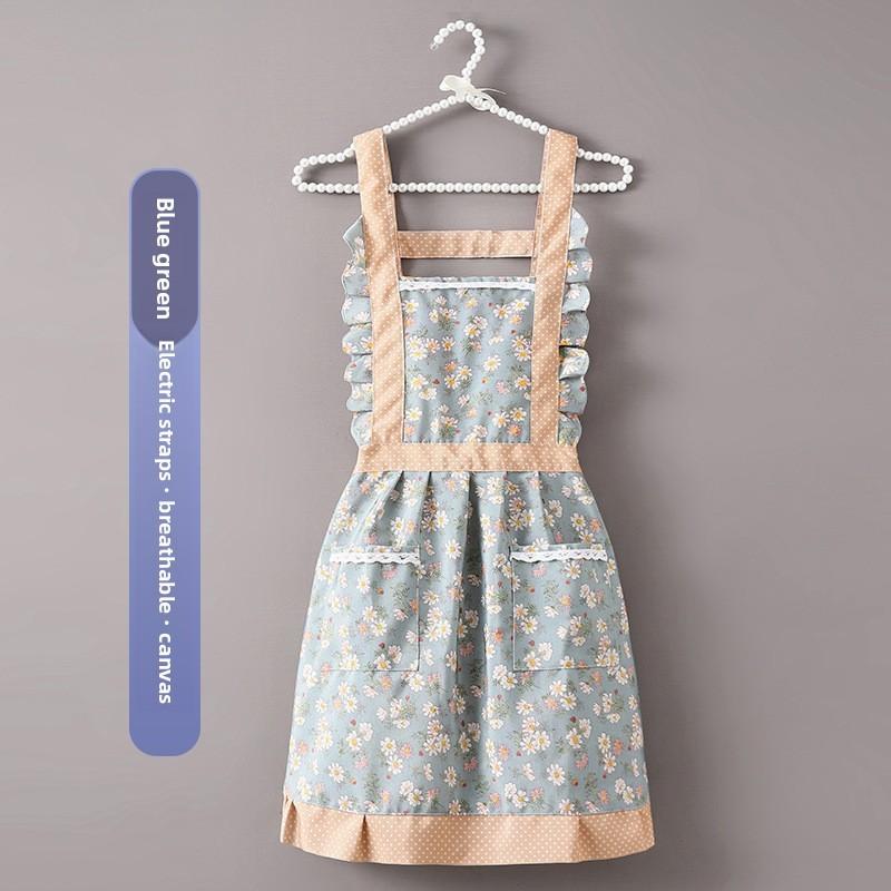 Waterproof Canvas Womens Apron Home Cooking Kitchen Catering Work Bib Apron