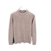 Men 100% Pure Wool Half Turtleneck Sweater, Warm Solid Knit Jumper for Autumn Winter Daily Wear