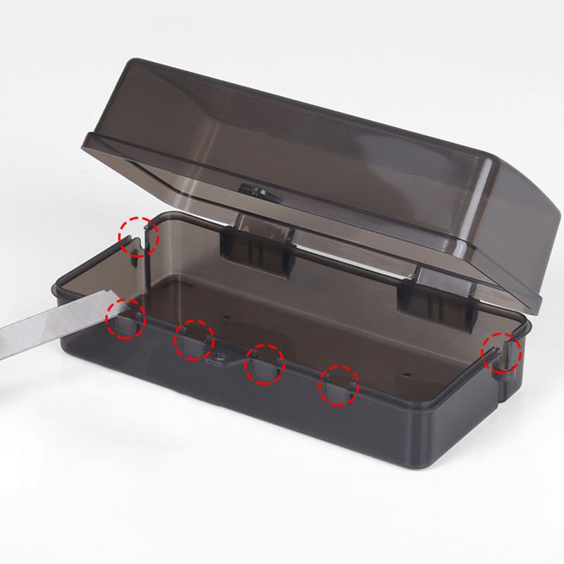 6 Outlets Plastic Cable Management Box Electrical Boxes Rain-Proof Weather Proof Plug Box Lead Cover For Protect Outlet Plug