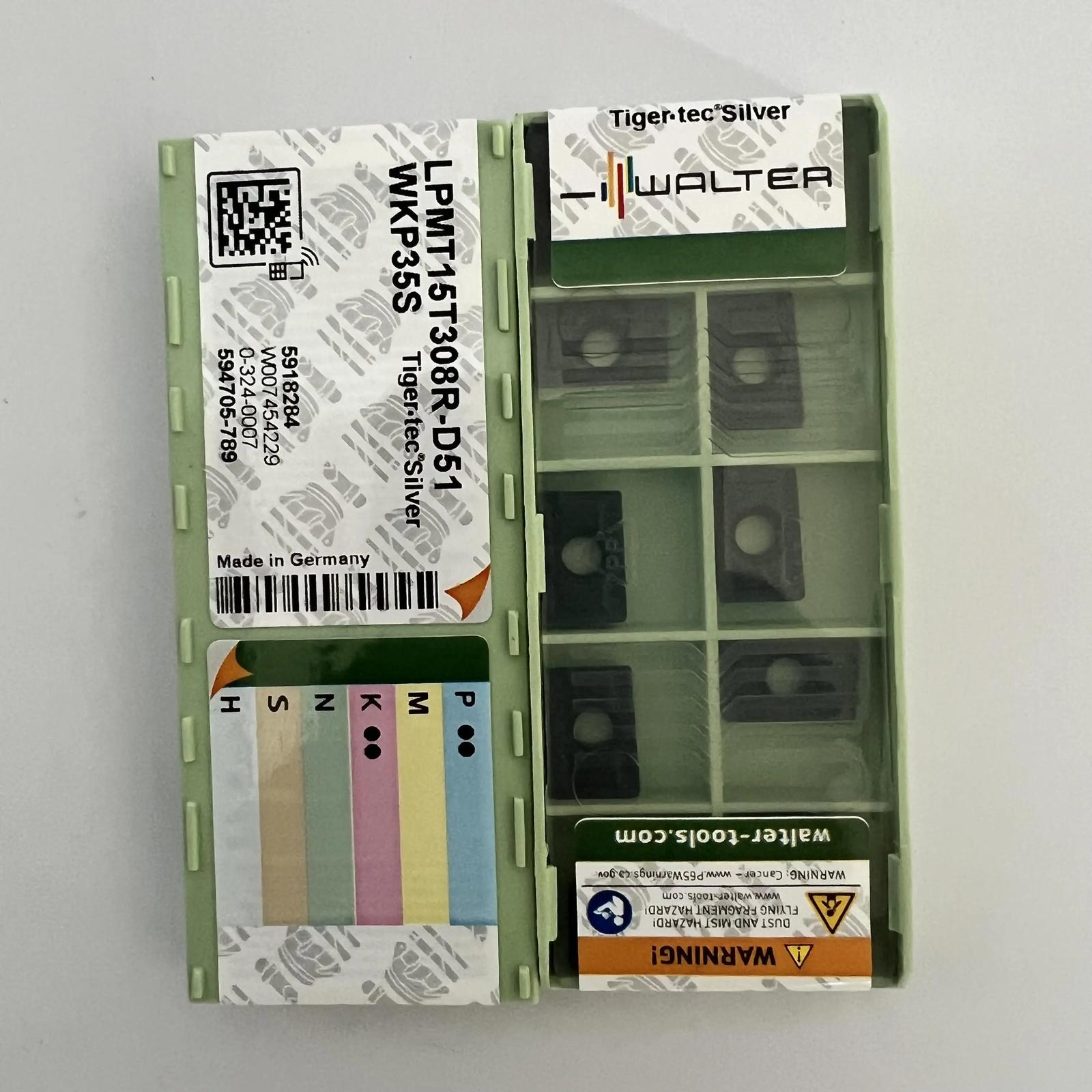 

Original / LPMT15T308R-D51 WKP35S / Industrial indexable Carbide Inserts 10 Pcs