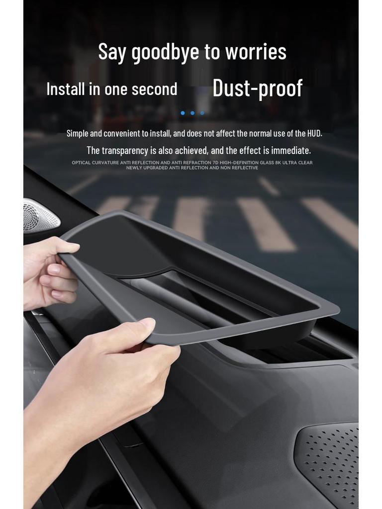 Blue Mountain Curved HUD Protector Dust Cover for 23-24 Wey Model Car Dashboard