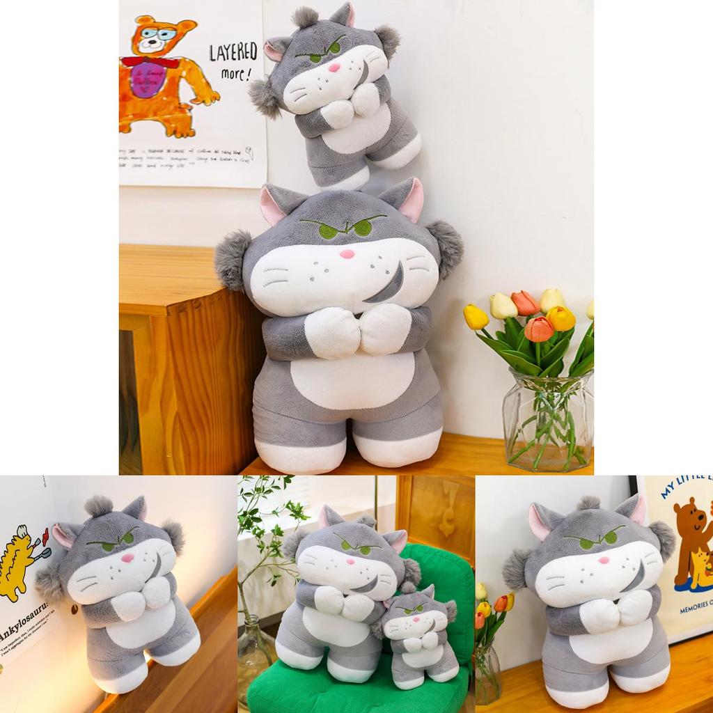 Lucifer Cat Plush Toy With Short Pile Fabric For Kids And Collectors