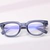 Retro Flat Top Glasses Acetate CP Core Minimalist Optical Frame Prescription Eyeglasses Simple Nail Design