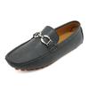Fashion New Arrival Mens Leather Loafers Non Slip Slip on Walking Flats Breathable Outdoor Casual Shoes Metal Buckle Man Driving Shoes