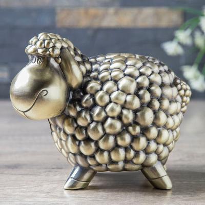 Kinderspardose Metallhandwerk Schaf Münzen sparen Sparschwein Kind Geschenke Sparschwein Persönlichkeit Niedlich Tierkreiszeichen Zuhause Geldkassetten