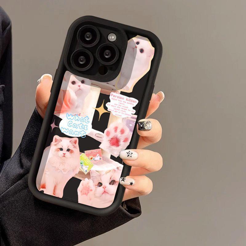 Sweet Cat Is Suitable for iPhone17 New Mobile Phone Case 15promax Couple Model 12/11 High Value 14