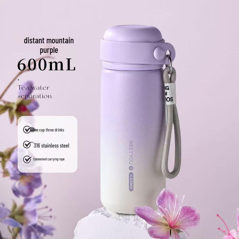 ZISIZ Kids 316 Stainless Steel Dual-Drink Insulated Water Bottle