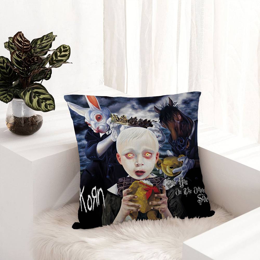 New Korn Cohen Band Personalized Pillow Dust Cover Bedroom Kids Party Decoration Pillowcase Birthday Children Gift