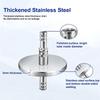 ABGR-GL45 304 Stainless Steel Safety Bottle Cap, Large Size,8-10Mm For Laboratory Use Diameter