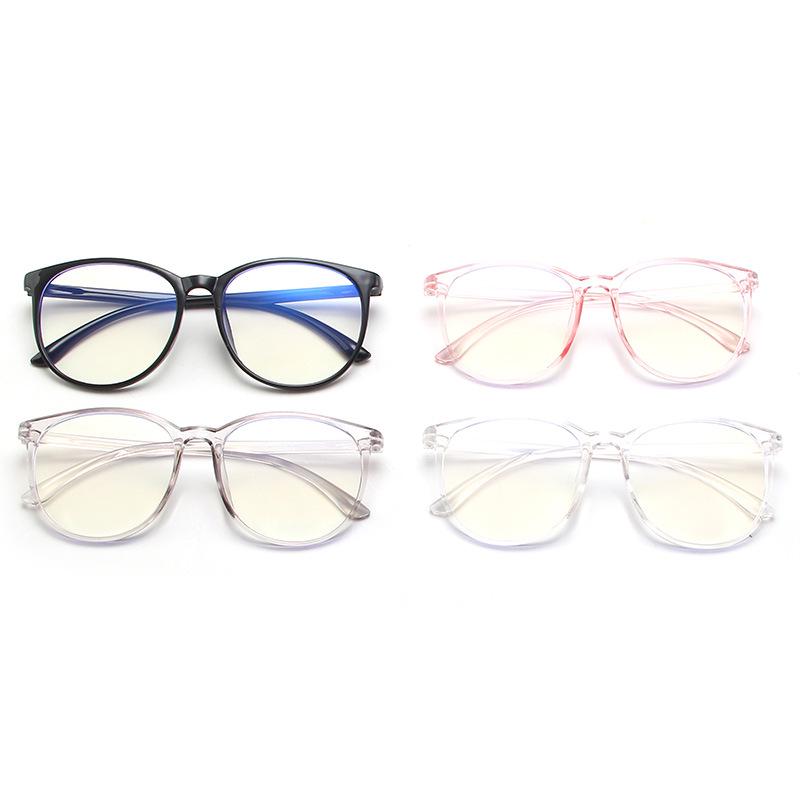 Retro Round Transparent Glasses Frame - Stylish Anti-Blue Light Classic Design
