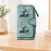 Cowboy Riding a Bear Long Zipper Wallet, Large Capacity Card Holder, Unisex Clutch Bag, Fashionable Zipper Coin Purse, Suitable for Daily Use, A