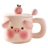 Creative Super Cute Cartoon Ceramic Mug Gift Home Cup Coffee Cup Water Cup Couple Breakfast Cup
