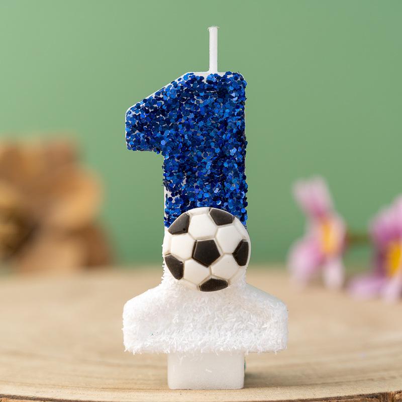 Children s Sports Themed Digital Birthday Cake Candles for First Birthday Celebration