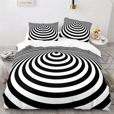 Spiral Swirl Psychedelic Bohemian Stylish Trippy Pattern Mandala Geometric Duvet Cover For Women Men Teens Bedroom Rations Warm