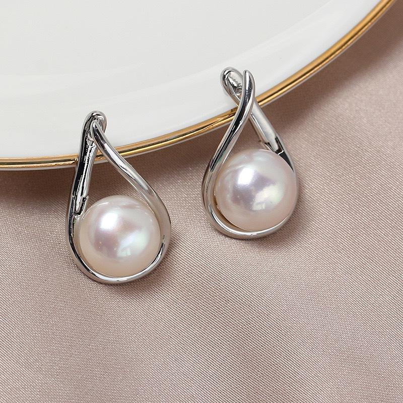Leichter Luxus Natürliche Süßwasserperlen Wassertropfen Ohrringe Nische 14K Gold-Injektion Mode Vielseitig Hochwertig Ins-Stil Ohrringe Damen
