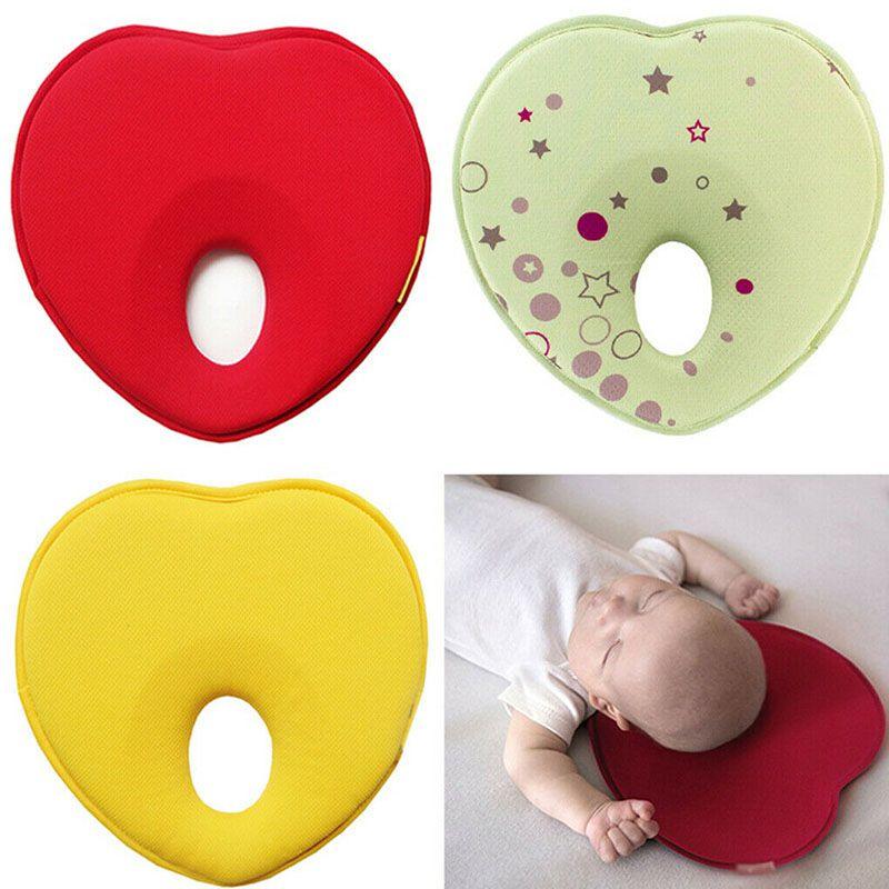 Baby Kids Soft Pillow Memory Foam Prevent Flat Head Anti Roll Neck Support