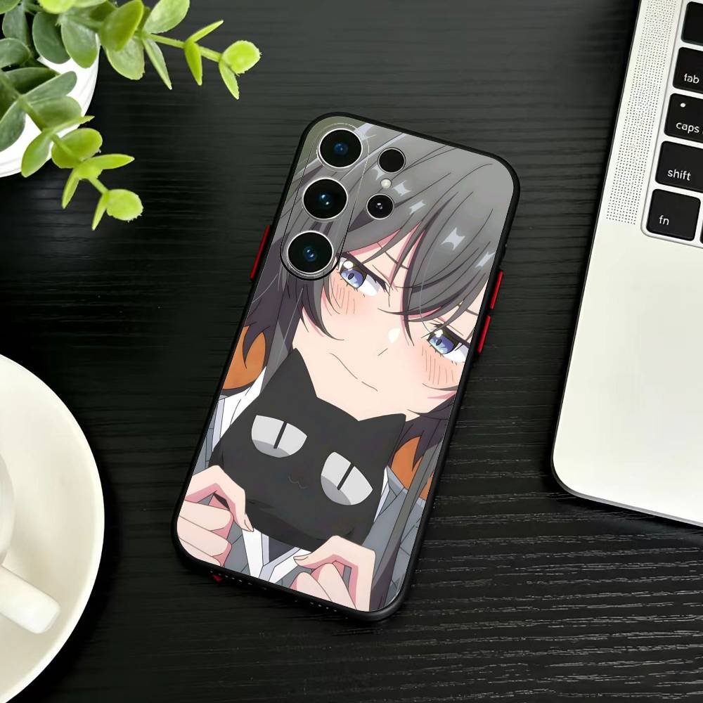 Asanagi Yori and Kino Himari Phone Case For Samsung S26,S25,S24,S23,S22,S21,S20,S30,Ultra,Plus,Fe,Note,5G Black Cover