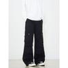 Kisko Design-Inspired Vintage Deconstructed Pocket Wide-Leg Pleated Cargo Pants for Men and Women, American High Street Casual Straight-Leg Pants