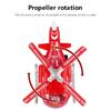 RRSCC Helicopter Toy with 4D Lights & Sounds, Compatible with Kids Boys & Girls, Bump & Go, Birthday Christmas Gift