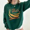 Das ist Banane Banane Grafik Rundhals-Sweatshirt Retro Fruchtprint Langarm Pullover Unisex Lässige Streetwear für Männer Frauen