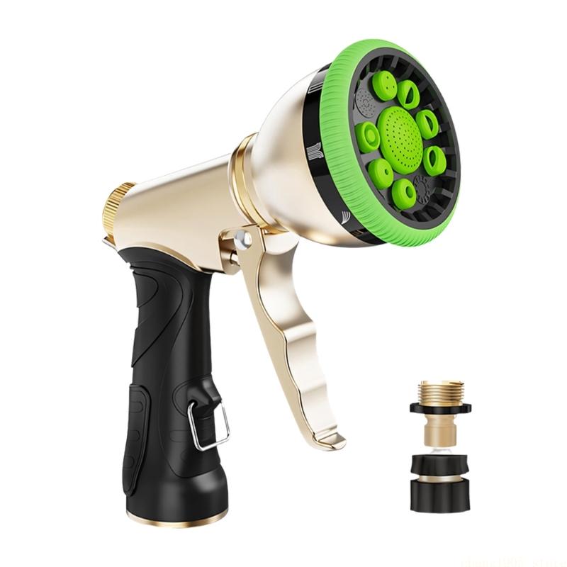 QX2E Professional Garden Hose Nozzle Durability Zincs Alloys Watering Nozzle