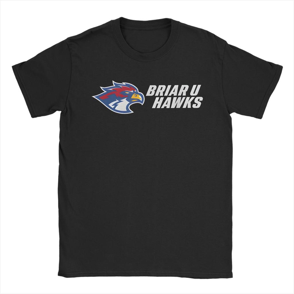 Briar U Hawks Off Campus Men T Shirts Fashion Tee Shirt Short Sleeve Crewneck TShirt Pure Cotton Plus Size Clothes
