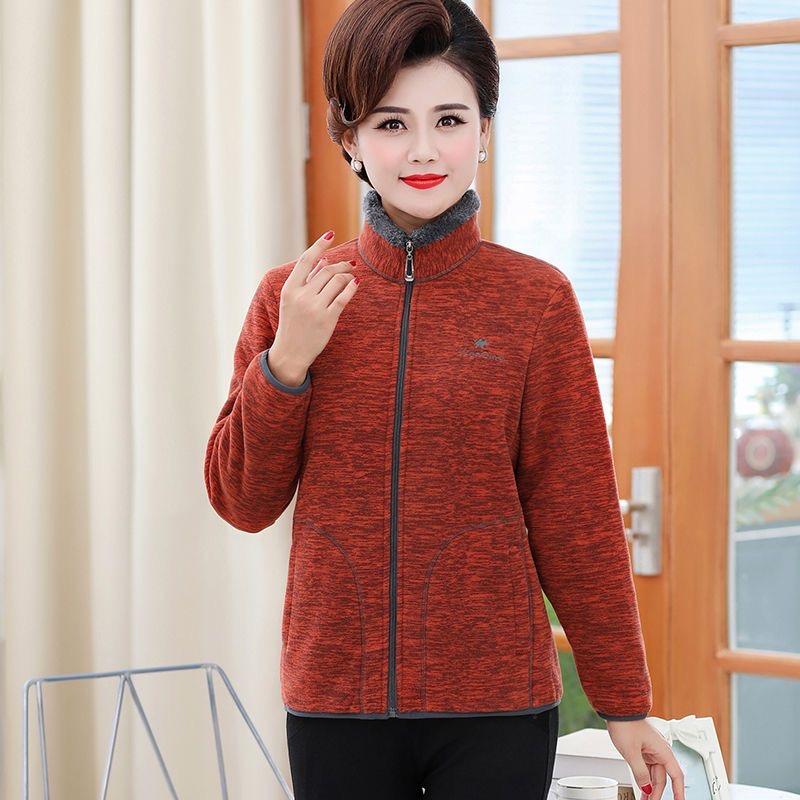 Polar Fleece Jacket Women  Autumn and Winter Thickened Double-sided Fleece Polar Fleece Jacket