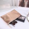 Cosmetic Bag Bright PU Coin Purse Solid Color Small Item Bag Simple Zipper Coin Purse  Men