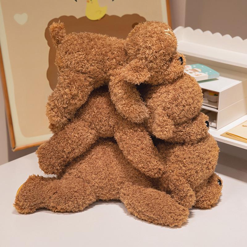 Cute Lying Teddy Dog Doll Plush Toy Puppy Poodle Doll Children'S Company Soothing Rag Doll