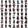 Pack Of 50 Spooky Character Stickers Reusable Adhesive For Device Customization Party Theme Decals
