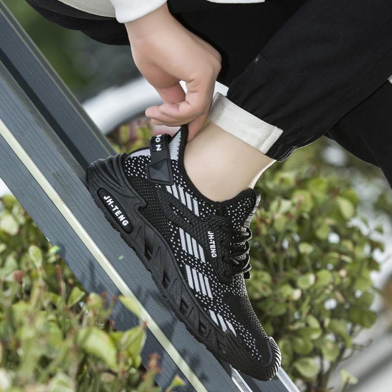 Casual Sneaker Loafers Men's Autumn Sneakers Platform Sports Shoes Ventilate Shoes for Men Non-slip Sports and Leisure Fabric