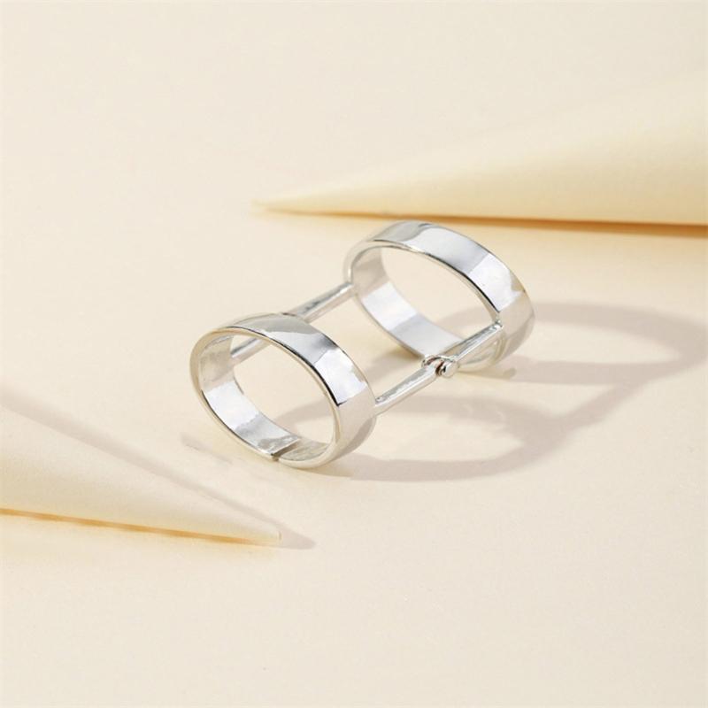 Elegante, geometrische, biegsame Ringe für Damen, stilvolle Designs, bequeme Passform, robuste Legierungsmaterialien, Schmuckzubehör