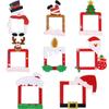 Cute Light Switch Decals Elk Snowman Santa Claus Christmas Wall Decals  Home Office Decor