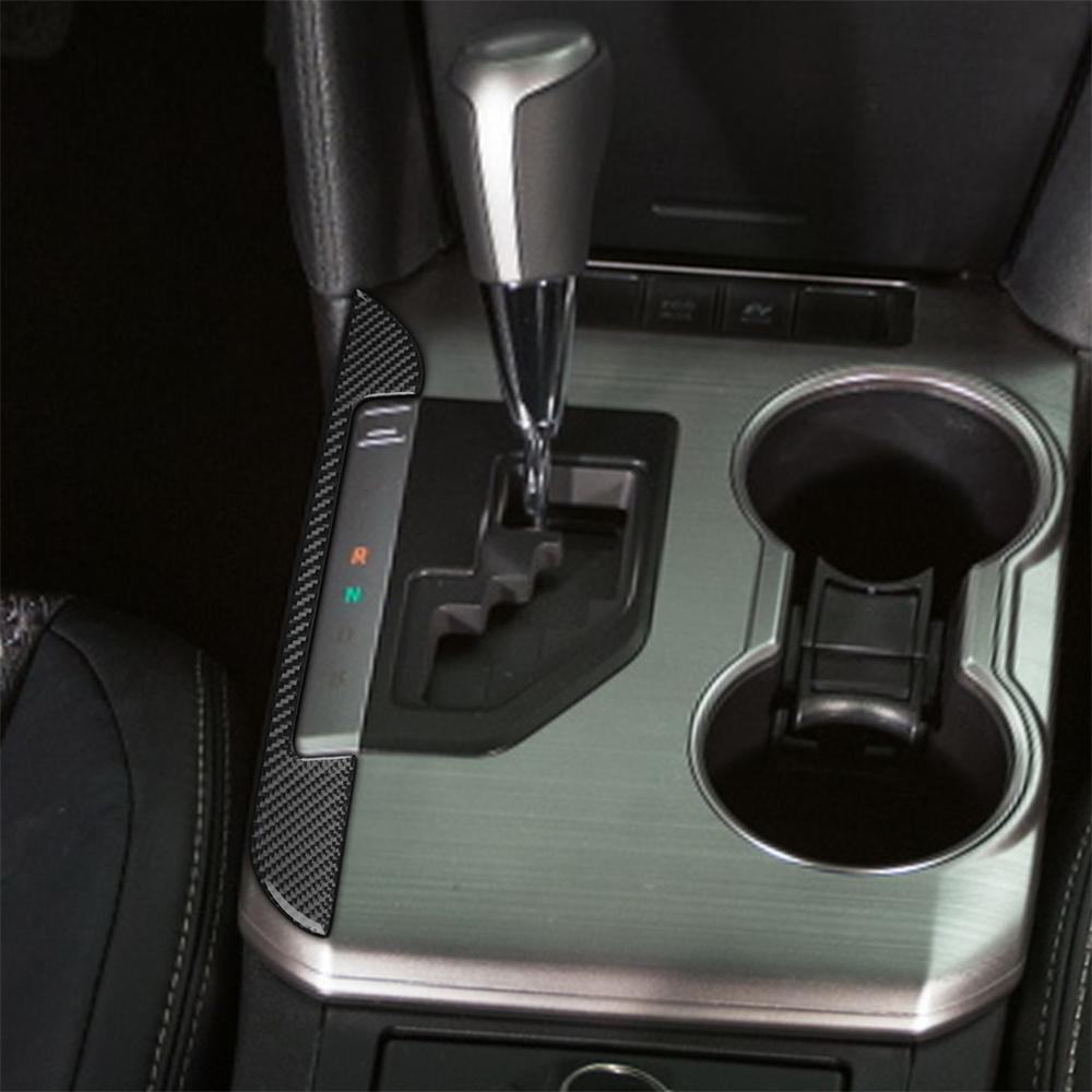 Carbon Fiber Console Gear Shift Panel Kit Trim Cover Fits For Toyota Camry 2012-