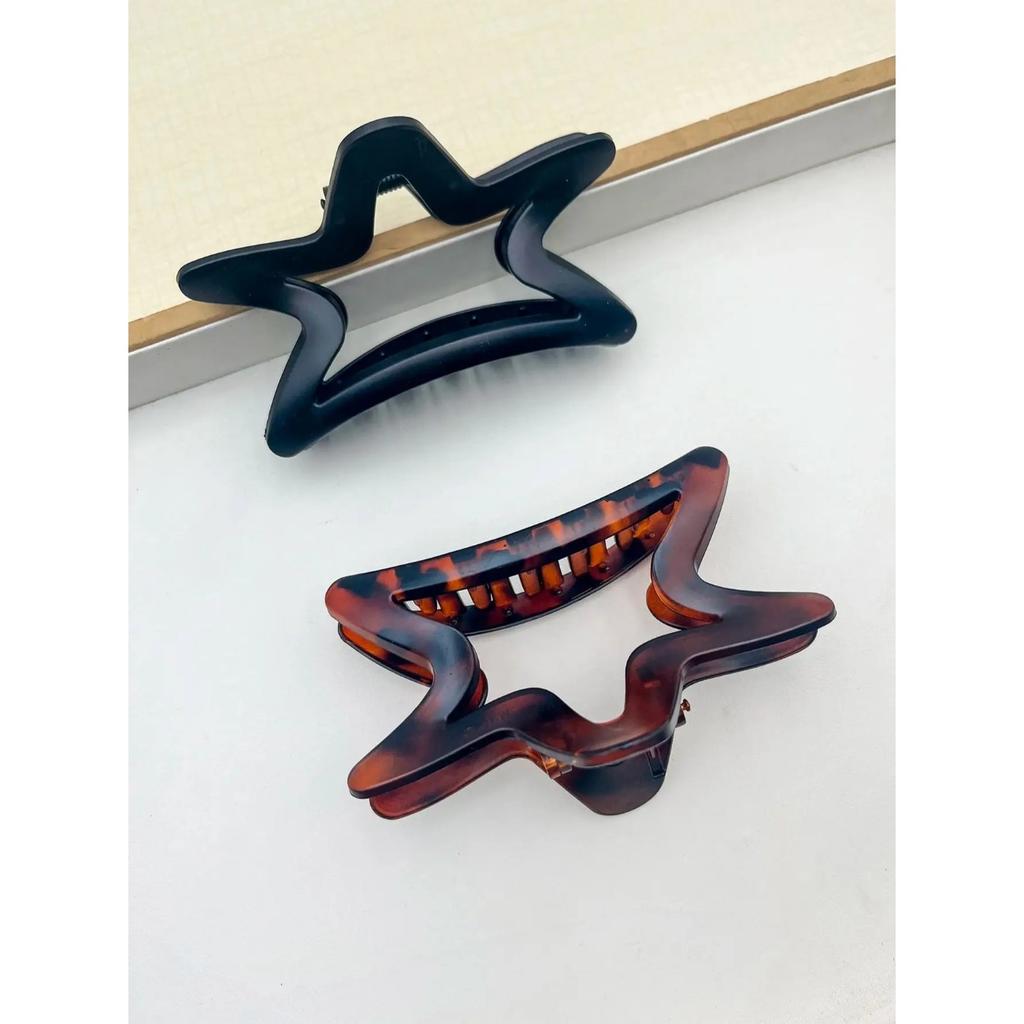 1/2 Pcs Fashion Geometric Hollow Pentagonal Star Hair Claws For Women Girls Party Hair Accessories