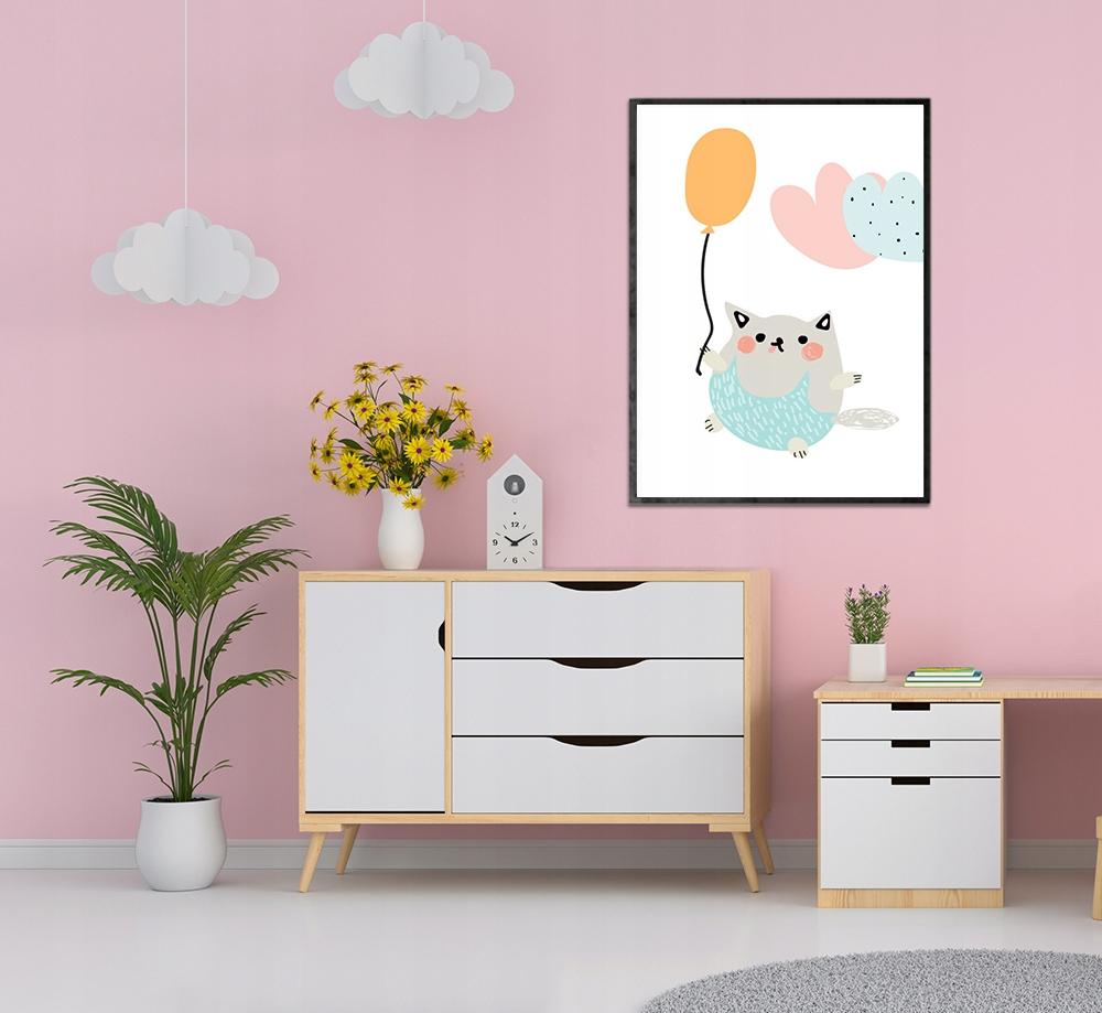 Obraz Plakat W Ramie A4 Cm Kot Pd219