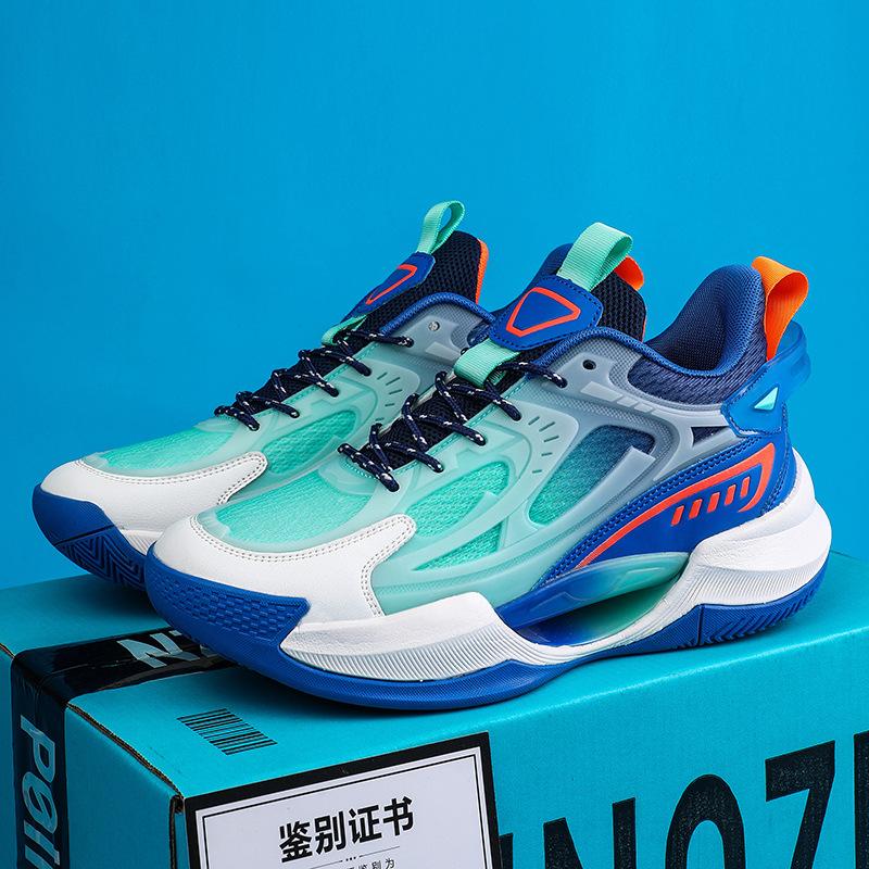 2025 New Breathable Shock-absorbing Soft-soled Actual Basketball Shoes for Boys and Girls, Wear-resistant and Non-slip Luminous Trend Sports Shoes